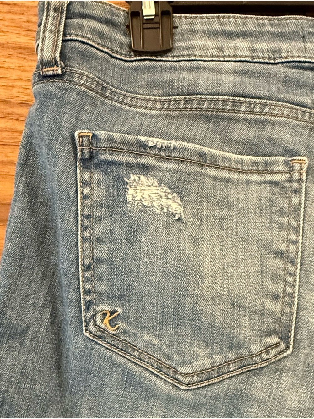 Kut from the Kloth Chloe Boyfriend Denim Womens Shorts High Rise Stretch Size 10 - Picture 7 of 11